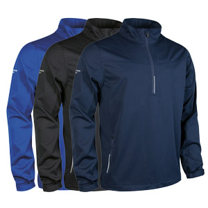 Glenmuir Mens Water Repllent Zip Neck Performance Windshirt