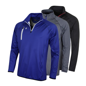 Island Green Men's Contrast Half Zip Mid Layer