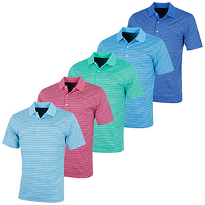 Greg Norman Performance ML75 Microlux Stripe Polo (KX65)